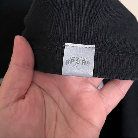 Nike The Nike Tee Black Cotton Sleeveless Hooded San Antonio Spurs Shirt Size XL - Picture 5 of 9